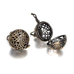 Brass Hollow Round Cage Pendants&nbsp;LS-KK-L079-02-NR