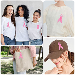 Awareness Ribbon Nylon Brooch&nbsp;JEWB-WH0056-008A