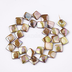 AB Color Freshwater Shell Beads Strands&nbsp;SHEL-S274-36