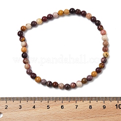 Natural Mookaite Round Bead Stretch Bracelets&nbsp;BJEW-L594-B05