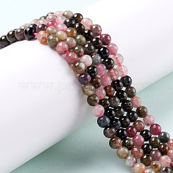 Natural Tourmaline Beads Strands&nbsp;X-G-G446-4mm-03