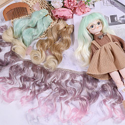 3Pcs 3 Colors High Temperature Fiber Doll Hairs&nbsp;DIY-GL0006-25