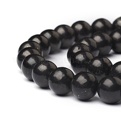 Natural Shungite Beads Strands&nbsp;G-I271-C03-12mm