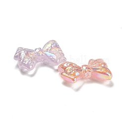アクリルビーズ  グリッターパウダー付き  蝶結び  ミックスカラー  31x44x12mm  穴：1.6mm&nbsp;MACR-K353-37