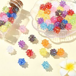 UVメッキアクリルビーズ  うに  ミックスカラー  18x14.5mm  穴：2.5mm&nbsp;MACR-CJC0004-27