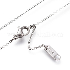 304 Stainless Steel Pendant Necklaces&nbsp;NJEW-I240-23P