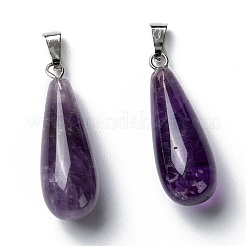 Natural Amethyst Pendants&nbsp;X-G-F707-14