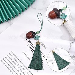 Acorn Wood Diffuser Pendant Decorations&nbsp;HJEW-WH0042-54B