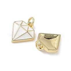 Brass Enamel Charms&nbsp;KK-Q039-05A-G