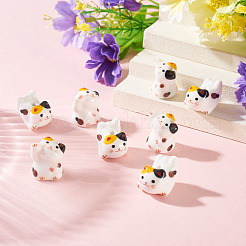 8Pcs 2 Styles Handmade Porcelain Beads&nbsp;PORC-TA0001-47B
