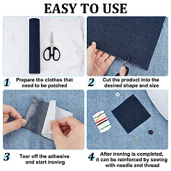 Denim Embroidery Fabric Kit&nbsp;DIY-WH0349-320E