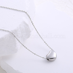 Amie Lunbi Heart Pendant Necklace for Women Simple Elegant Chain Jewelry&nbsp;RE4184-1