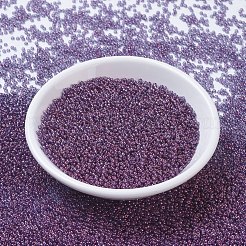 MIYUKIラウンドロカイユビーズ  日本製シードビーズ  （rr312)アメジストゴールド光沢  11/0  2x1.3mm  穴：0.8mm  約1100PCS /ボトル  10 G /ボトル&nbsp;SEED-JP0008-RR0312