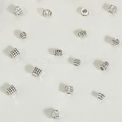 180Pcs 9 Styles Tibetan Style Alloy Beads&nbsp;TIBEB-PA0001-05