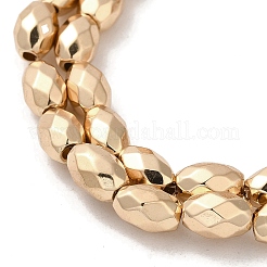 Electroplated Strong Magnetic Synthetic Hematite Beads Strands&nbsp;G-P518-03A