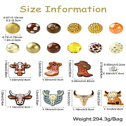 80Pcs DIY Cowboy Theme Findings Beads Kits&nbsp;DIY-CJ0002-48