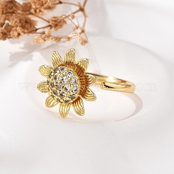 Rotatable Finger Rings for Women&nbsp;RJEW-B115-01G-02
