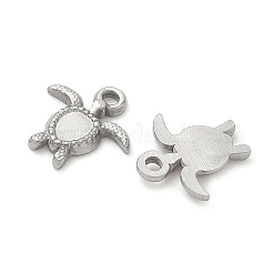 304 Stainless Steel Pendant Cabochon Settings&nbsp;STAS-K267-17P