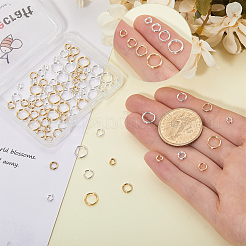 160Pcs 8 Styles Brass Split Rings&nbsp;KK-BBC0023-10