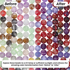 120Pcs Opaque UV Reactive Beads&nbsp;RESI-PA0001-35F