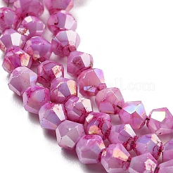 Opaque Baking Paint Glass Beads Strands&nbsp;DGLA-F002-01