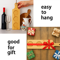 6Pcs Bamboo Wine Glass Tray&nbsp;AJEW-WH0797-001