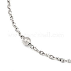 304 Stainless Steel Satellite Chains Bracelet for Women&nbsp;BJEW-E111-08P-A