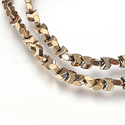 Electroplate Non-magnetic Synthetic Hematite Bead Strands&nbsp;G-I208-20-D