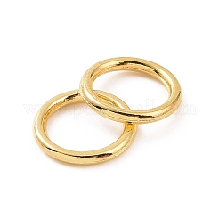 合金はんだ付けされた閉じた丸カン  ラウンド  ゴールドカラー  10x1.2mm  16ゲージ  内径：7.2mm&nbsp;KK-WH0052-05C-G