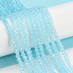 Baking Paint Transparent Glass Beads Strands&nbsp;DGLA-A034-J2mm-B02