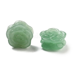 天然石グリーンアベンチュリンビーズ  花  13.5~16x13~16x7.5~9.5mm  穴：1.6mm&nbsp;G-H007-01A