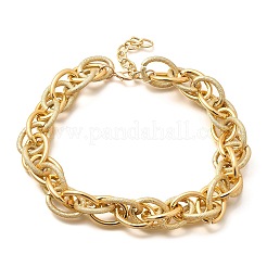 Punk & Hiphop Style Alloy Rolo Chains Link Bracelets for Women Men&nbsp;LS-BJEW-K270-01G