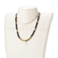 Polymer Clay Beaded Necklaces&nbsp;NJEW-JN03581-02