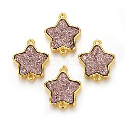 Brass Links connectors&nbsp;KK-O117-C01