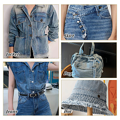 ジーンズ用真鍮ボタンピン 112個セット（sfstyles）  航海ボタン  服飾材料  アンティークブロンズ·プラチナ  混合図形  8mm  17セット/スタイル&nbsp;BUTT-GA0001-41