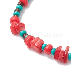 Natural Freshwater Shell & Glass Beaded Bracelets for Women&nbsp;BJEW-MZ00258