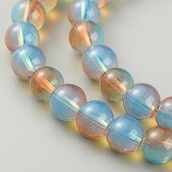 Imitation Jade Glass Beads Strand&nbsp;GLAA-WH0038-07F