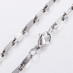 Non-Tarnish Trendy 304 Stainless Steel Link Chain Necklaces&nbsp;NJEW-I210-01P-B