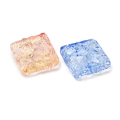 ベーキングペイント透明ガラスビーズ  蝶と菱形  ミックスカラー  29.5~30x30.5x8~8.5mm  穴：1.8mm&nbsp;GL-CBA2BB1-01