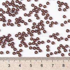 MIYUKIラウンドロカイユビーズ  日本製シードビーズ  （rr2400)透明ダークトパーズ  8/0  3mm  穴：1mm  約422~455PCS /ボトル  10 G /ボトル&nbsp;SEED-JP0009-RR2400