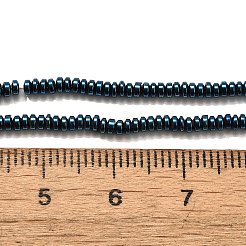 Electroplated Synthetic Non-magnetic Hematite Beads Strands&nbsp;X-G-L613-G01-01C