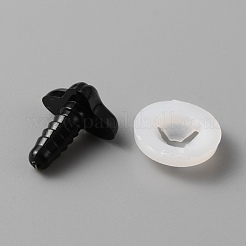 鼻レジン人形安全鼻  おもちゃのアクセサリー  ブラック  16x13x9mm&nbsp;DIY-WH0030-69B