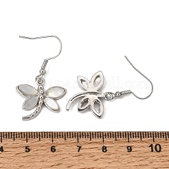 Rack Plating Brass Dangle Earrings for Women&nbsp;KK-CBA69D1-01P-02