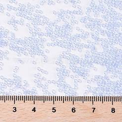 MIYUKIラウンドロカイユビーズ  日本製シードビーズ  （rr159l）透明なライトコーンフラワーブルー  15/0  1.5mm  穴：0.7mm  約5555PCS /ボトル  10 G /ボトル&nbsp;SEED-JP0010-RR0159L
