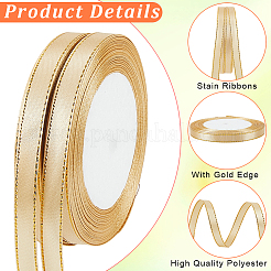 Gold Edged Polyester Ribbon&nbsp;OCOR-WH20018-12A-05