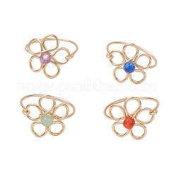 Eco-Friendly Copper Wire Finger Rings&nbsp;RJEW-TA00193