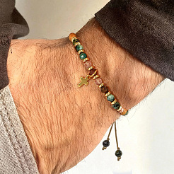 Valentine's Day Brass Cross Charm Bracelets&nbsp;KZ7256-16