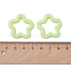 オペークアクリルパーツ  スター  ミックスカラー  28.5x29.5x4mm  穴：1.8mm  約349個/500g&nbsp;MACR-M042-02
