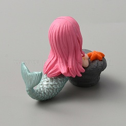 Mermaid Resin Display Decorations&nbsp;DJEW-WH0001-25A