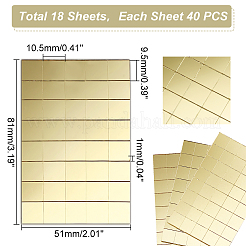 Square Adhesive Glass Cabochons Sheets&nbsp;DIY-WH0308-257